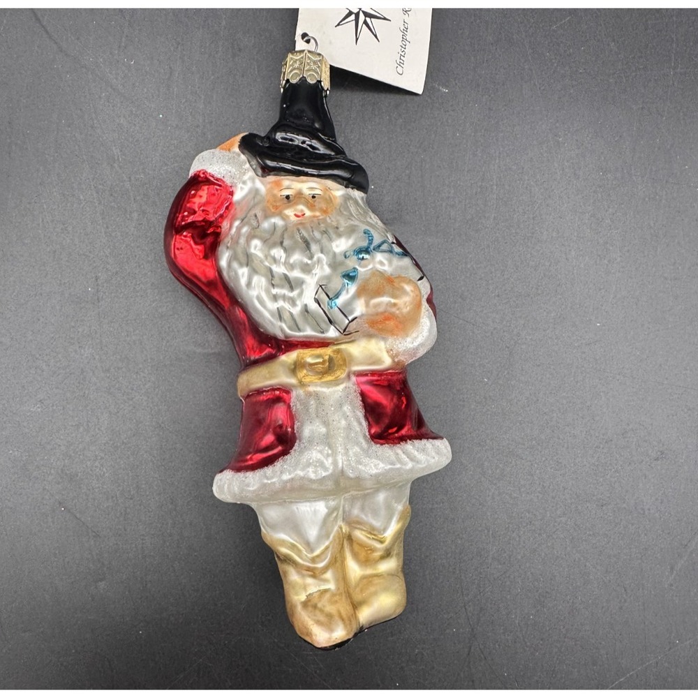 1996 CHRISTOPHER RADKO COWBOY SANTA ORNAMENT‎ 96-101-2 6"